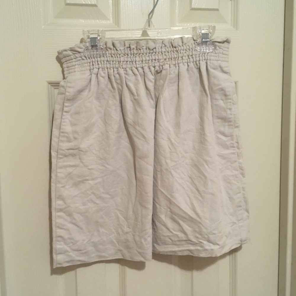 Jcrew Cream Sidewalk Skirt Size Zero